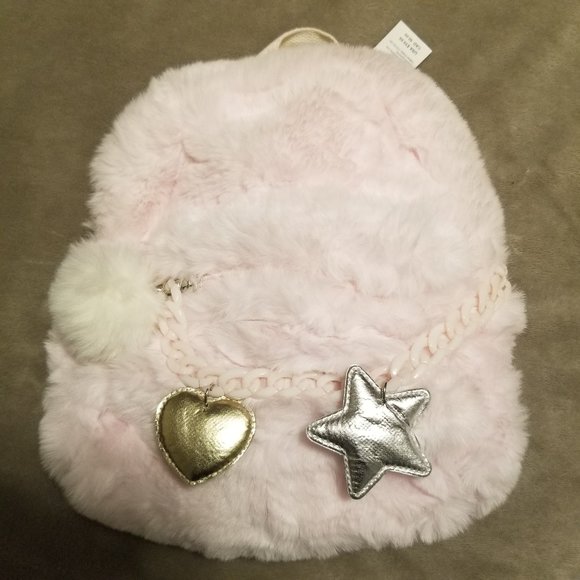 Claire's Plush Backpack with front pocket - Picture 4 of 6